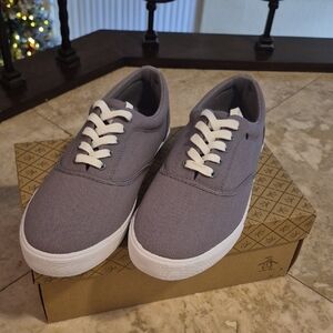 Original Penguin Gray Canvas Sneakers